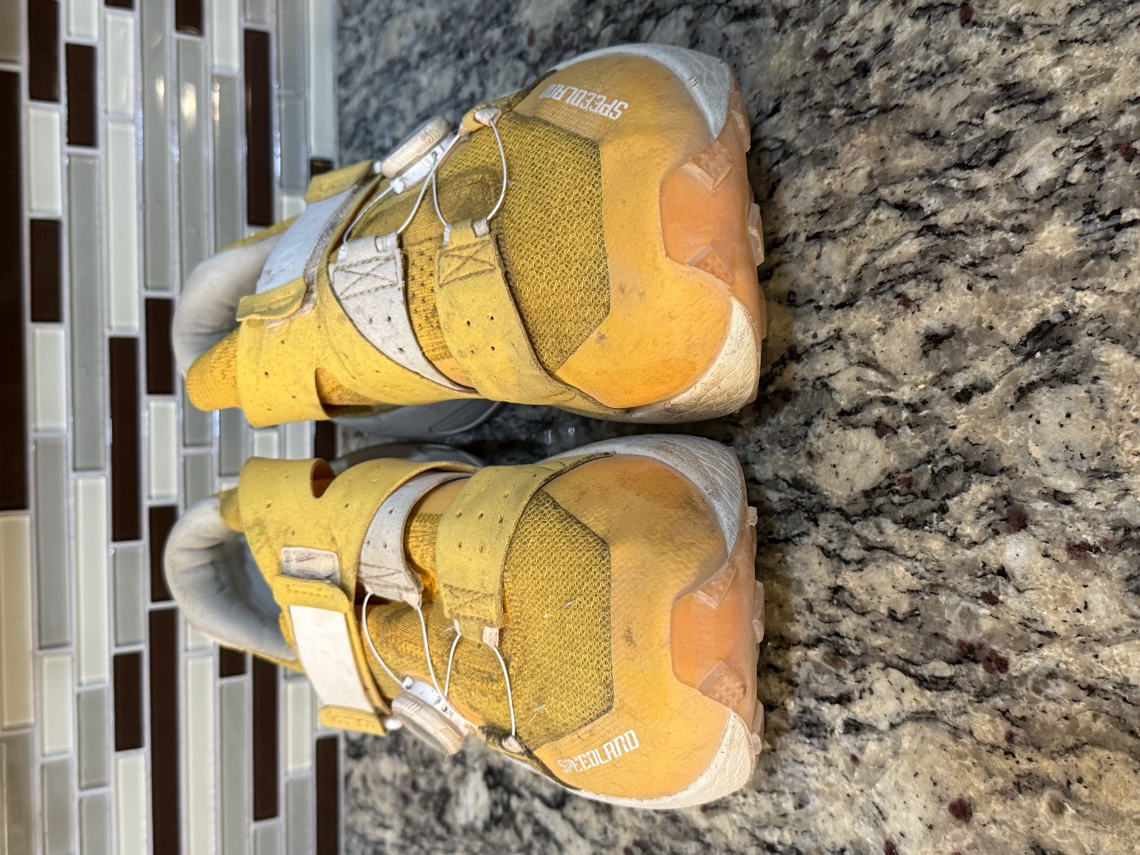 My Speedland RX:LDVL in the yellow/white colorway, 100-plus miles in